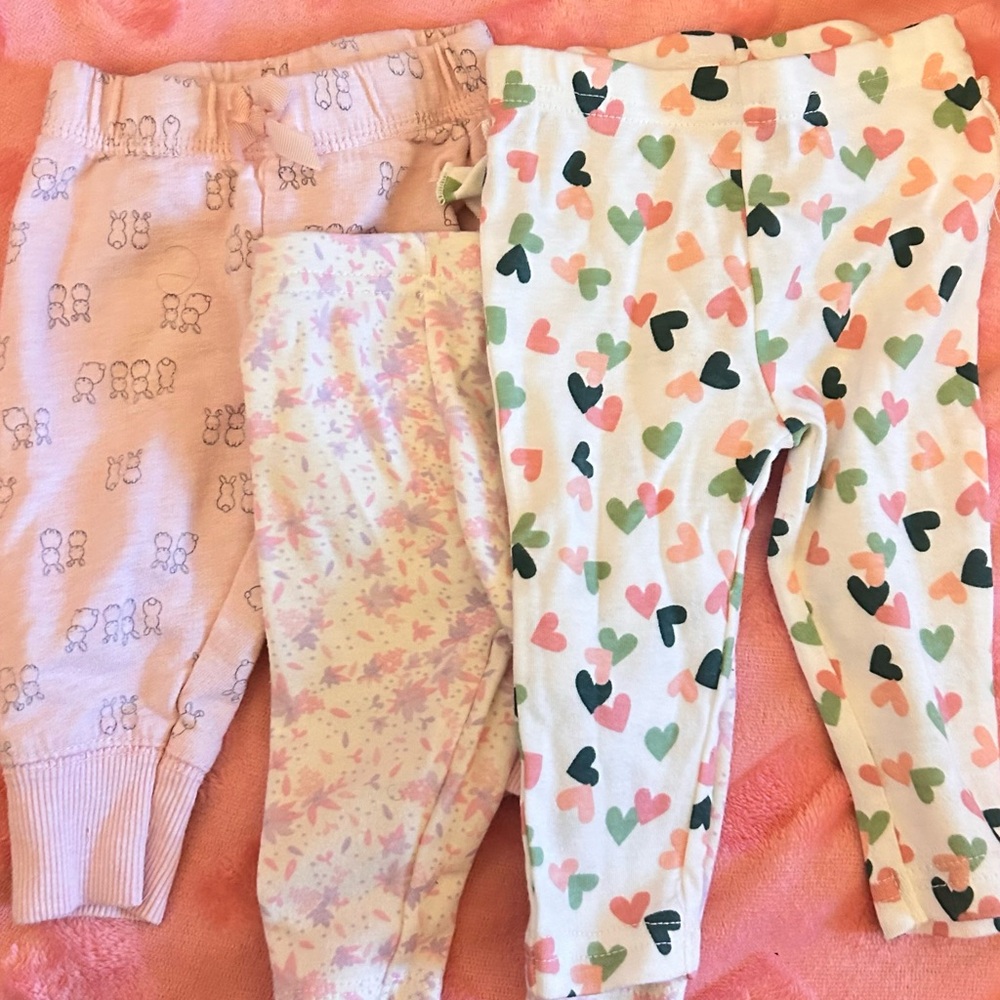 Kids Heart and Bear Print Leggings Set